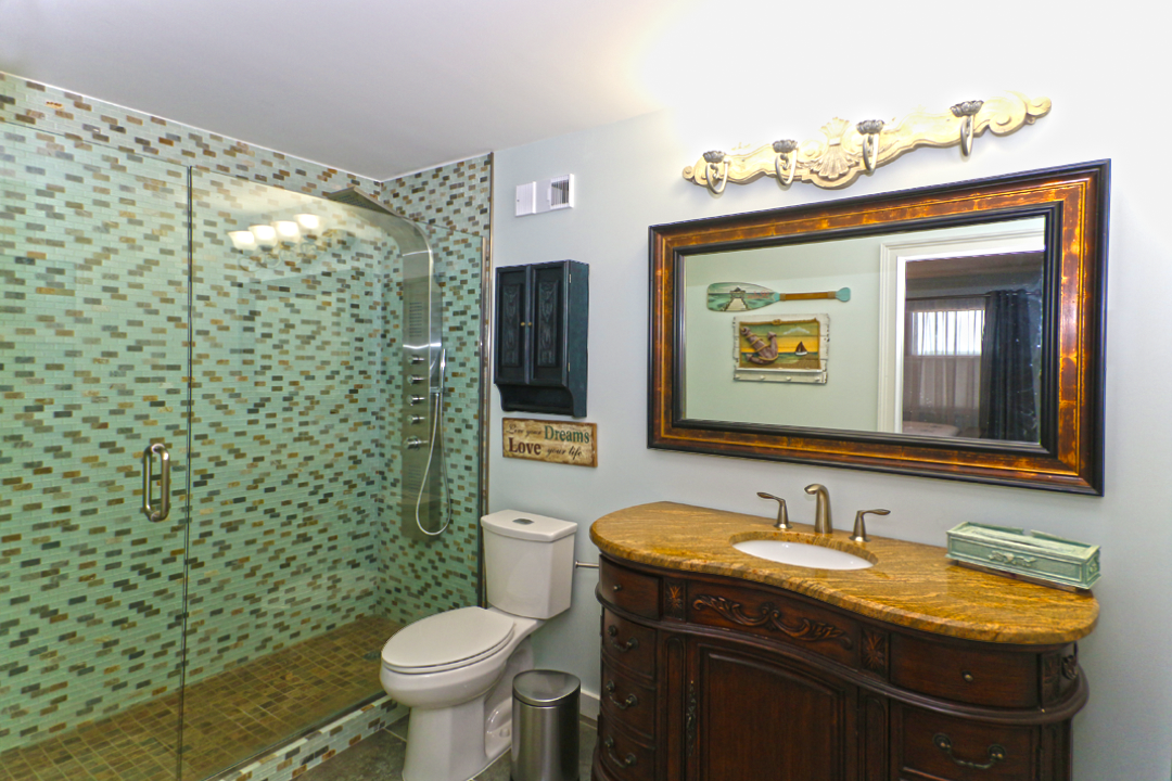 Under Contract Condo For Sale - La Mer Oceanfront Penthouse Condo Bathroom View - 3255 S Atlantic Ave Daytona Beach Shores 32118